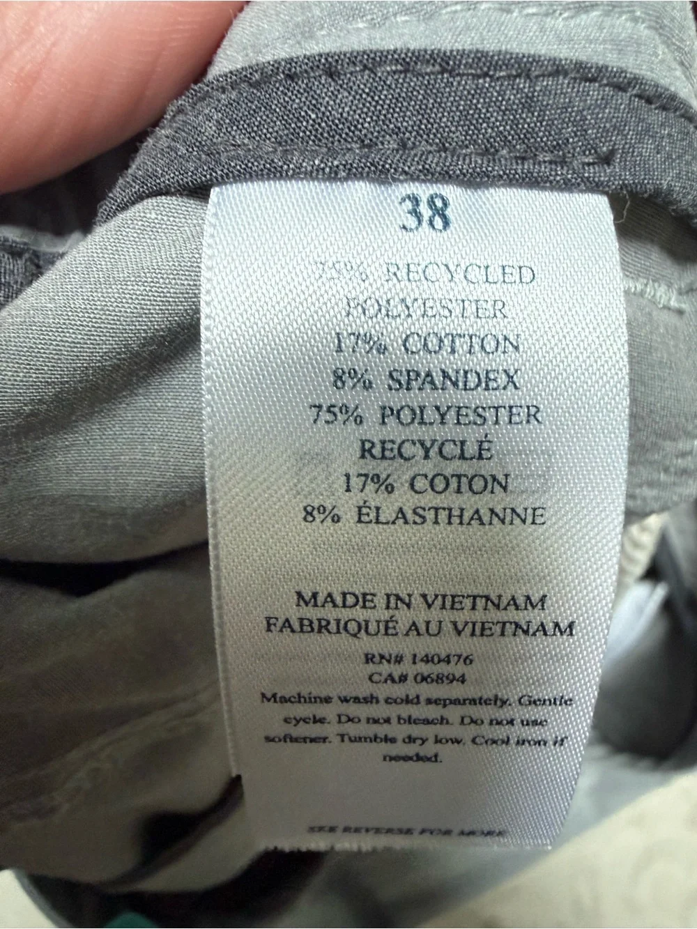 Faherty All Day‎ Shorts Mens 38 Gray Stretch Performance Chino Golf Casual